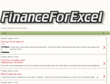 Tablet Screenshot of financeforexcel.com